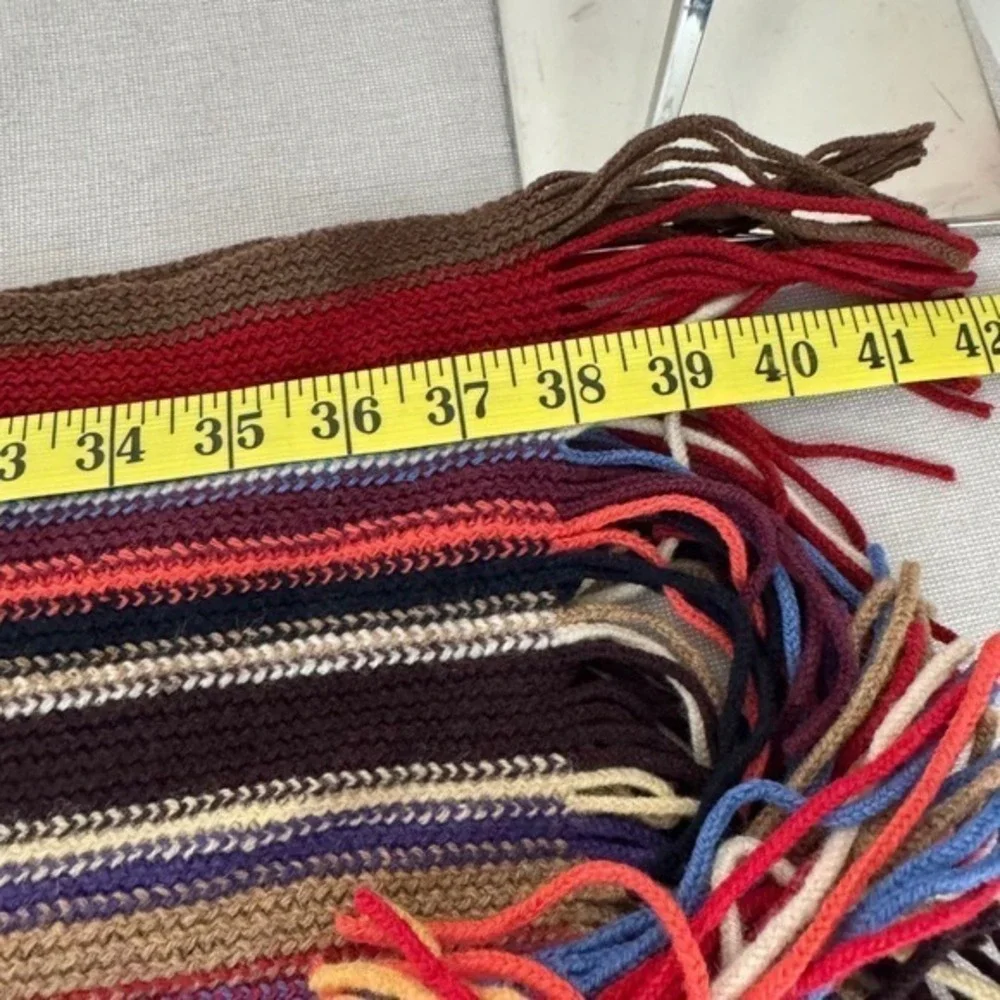 The Scarf Company‎ Wool scarf Multi Color Stripe